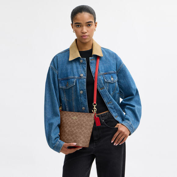 Coach New Logan Duffle Bag In Signature Canvas - Picture 10 of 11